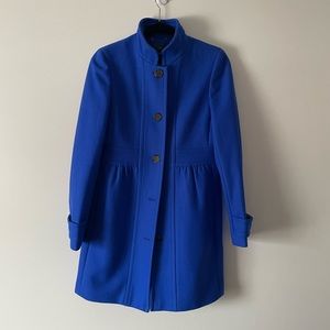 Royal blue women’s J Crew city coat